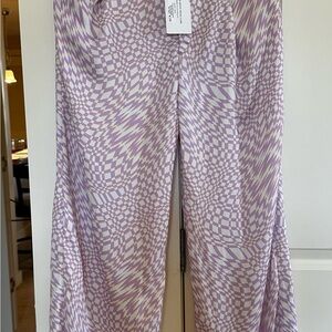 Resa Purple Geometric Print Pants